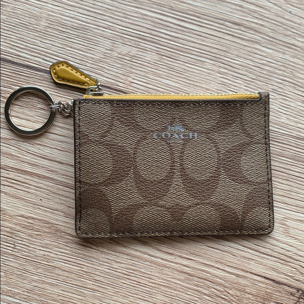 Coach Mini SKINNY ID Case Signature Wallet